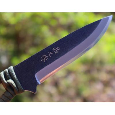 ふるさと納税 南国市 【晶之作】アウトドアナイフ:MASANO　白鋼【パラシュートコード　グリーン】皮ケース |  | 02