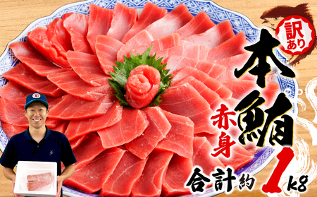 訳あり 本マグロ 赤身 赤身 セット 約 1kg 【 まぐろ 】