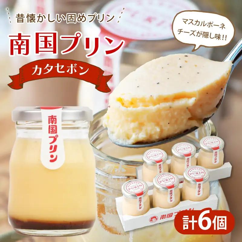 南国プリン「カタセボン(計6個)」 スイーツ 洋菓子 国産_T038-0025