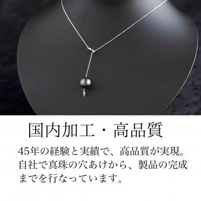 ふるさと納税 嘉麻市 WG(18K)黒蝶真珠Yチェーン(飾り付き)(45cm) |  | 01