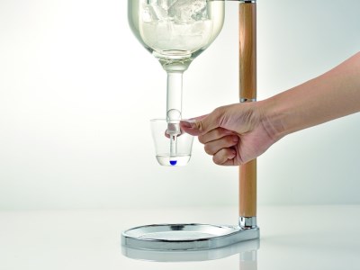 HARIO アイスディスペンサー［ID-4-SV］｜ハリオ 耐熱 ガラス 食器 器 保存容器 キッチン 日用品 キッチン用品 日本製 おしゃれ かわいい お酒 冷酒器 酒器 冷酒 日本酒 梅酒 果実酒