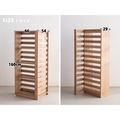 ふるさと納税 大川市 エルブロック パーティションシェルフHb オーク ハイタイプ(幅66 奥行29 高さ160) |  | 02