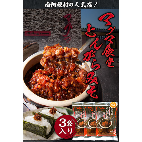 とんがらみそ 3個入り《30日以内に出荷予定(土日祝除く)》熊本県 南阿蘇村 マグマ食堂---sms_mgtongara_30d_23_8500_3p---