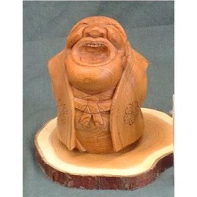 ふるさと納税 高山市 飛騨一位一刀彫　　気楽坊(中) e110 |  | 03