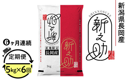 73-7S056【6ヶ月連続お届け】新潟県長岡産新之助5kg