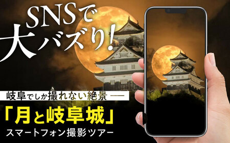 チケット 月と岐阜城スマートフォン撮影ツアー [ANGW001] チケット