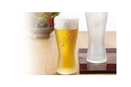 石塚硝子製 ペアグラス 泡づくりプレミアム桜L (ビアグラス415ml)｜ビールグラス ガラス コップ 食器 金彩 和モダン 高級感 逸品 和柄 日本製 ギフト さくら サクラ アデリア アデリア アデリア アデリア アデリア 石塚硝子 [0044]