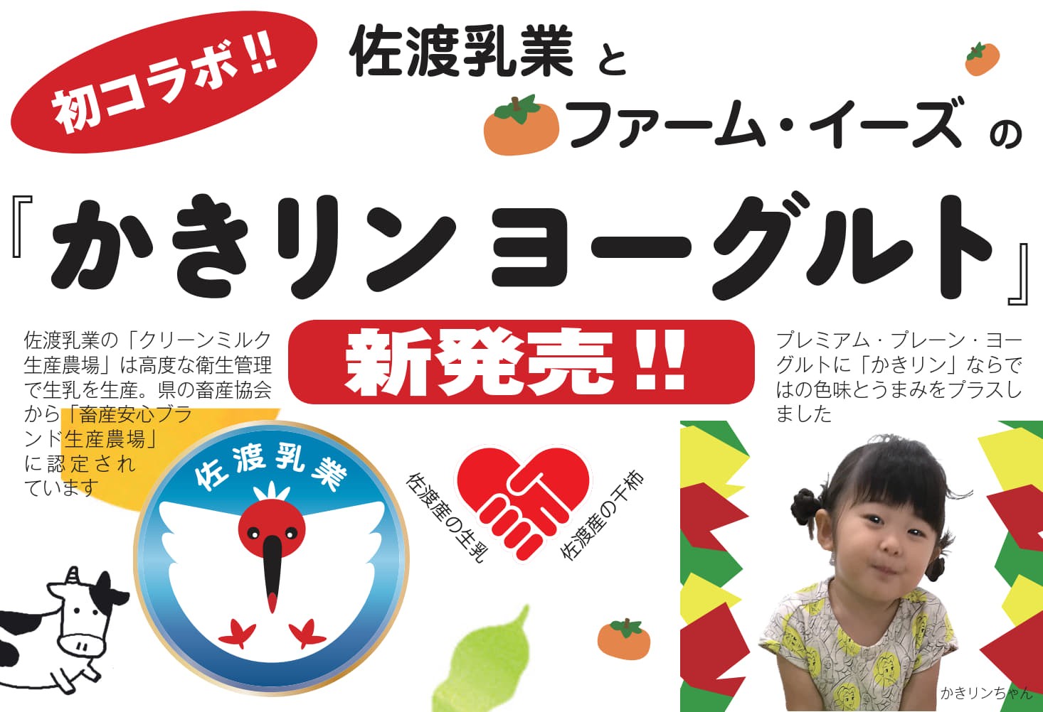 佐渡産 かきリンヨーグルト