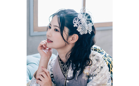 Arenca 麗華爛漫 No.8389 髪飾り かんざし 花 和装 着物 造花飾り ヘアアクセサリー フラワー 卒業式 卒園式 入園式 入学式 成人式 結婚式 東京 墨田区 銀