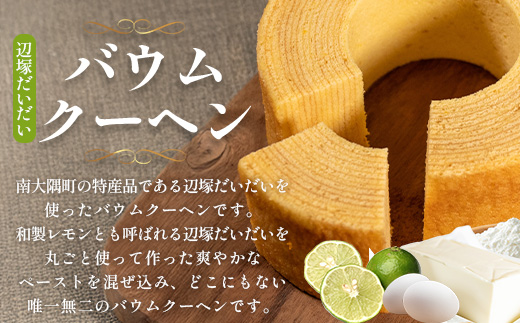 【2026年3月中旬から発送】 だいたんな！恋するショコラ & バウムセット(だいたんなショコラ6個＋≪極≫辺塚だいだいバウム）SH-5| たんかん ソース ムース チョコレートムース ショコラ贅沢 