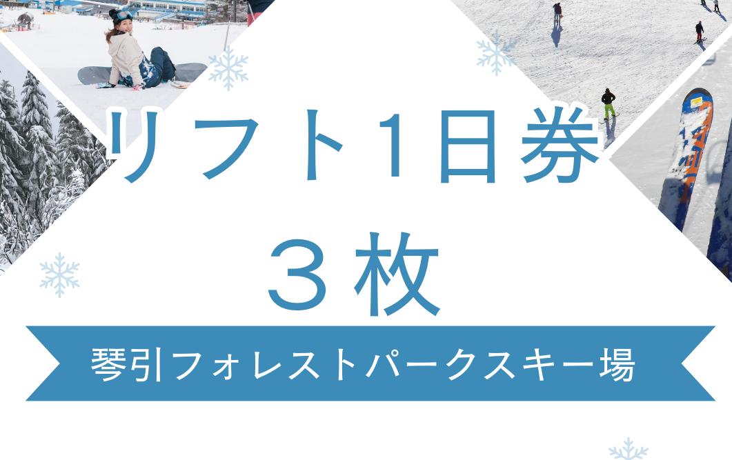 
                  2025-2026琴引フォレストパークスキー場リフト１日券　３枚【 島根県 飯南町 初心者向け 上級者向け アウトドア ウィンタースポーツ スキー スノーボード スノボー 体験型 人工雪 スキーチケット チケット C-180 】
                