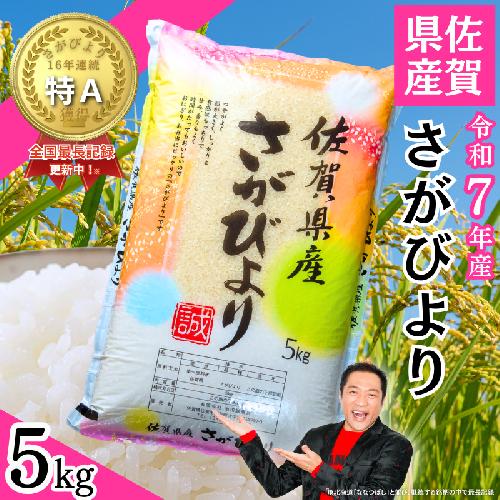 【新米】令和7年 佐賀県産「さがびより」5kg：B120-068