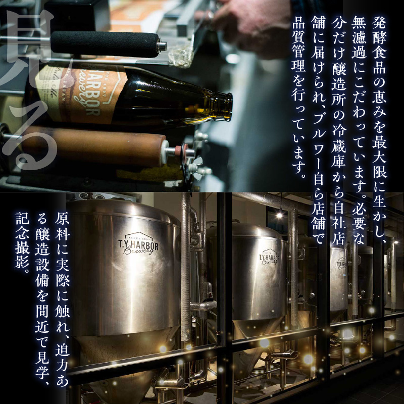 美味しいビールを「知る！」「体験する！」　T.Y.HARBOR Brewery クラフトビールを知る 見学体験＆お土産セット【6月第二土曜日午後】