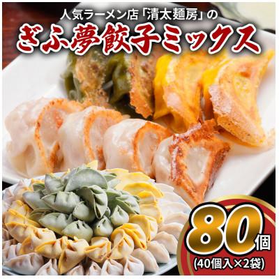ふるさと納税 本巣市 ぎふ夢餃子ミックス 80個(40個入り×2袋) 生冷凍