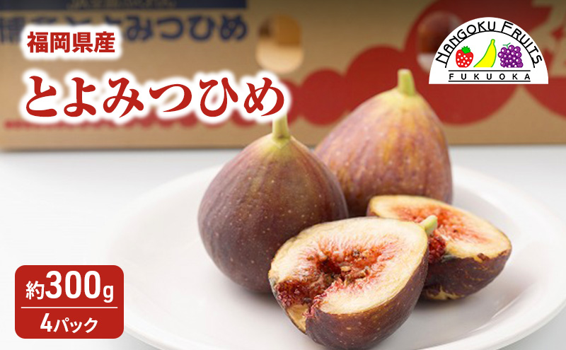 いちじく 福岡限定!ブランド いちじく「とよみつひめ」約300g×4パック 無花果 フルーツ 果物 ※配送不可:離島