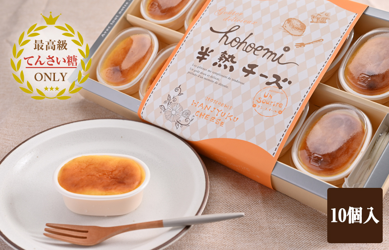 半熟チーズ 10個入り【洋菓子 スイーツ おやつ てんさい糖 大阪 泉佐野 大阪府 泉佐野市】