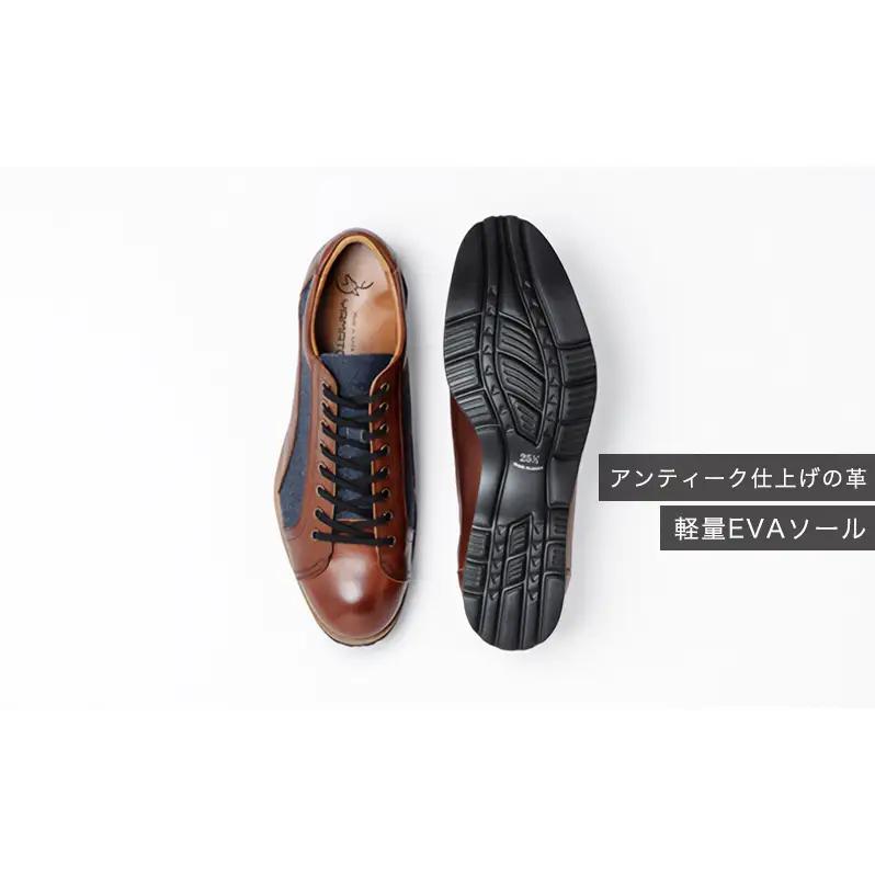 倭イズム ( ヤマトイズム ) 牛革 デニム シューズ 紳士靴 YA3310 26.5cm