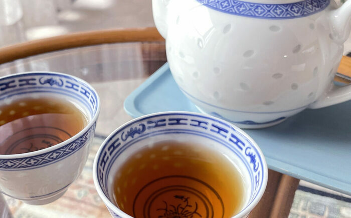 【全3回定期便】伝統の釜炒り製法の嬉野茶！「葉と日と火」 釜炒烏龍茶 2種（赤/青）飲み比べセット（ティーバッグ） / お茶 / 佐賀県 / 株式会社テンフィールド [41AIAC014]