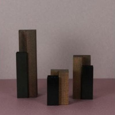 ふるさと納税 足利市 ALART〈アルアート〉　MUKU柱　漆黒　SMLセット 花器 |  | 03