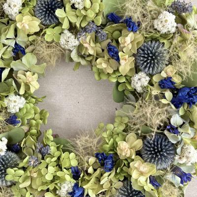 ふるさと納税 南富良野町 紫陽花とスモークツリーのリース |  | 02