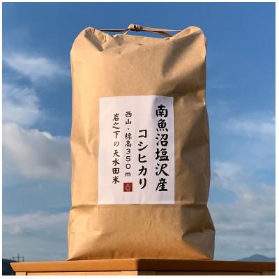 ふるさと納税 南魚沼市 塩沢コシヒカリ【西山の天水田米】精米15kg(5kg×3)