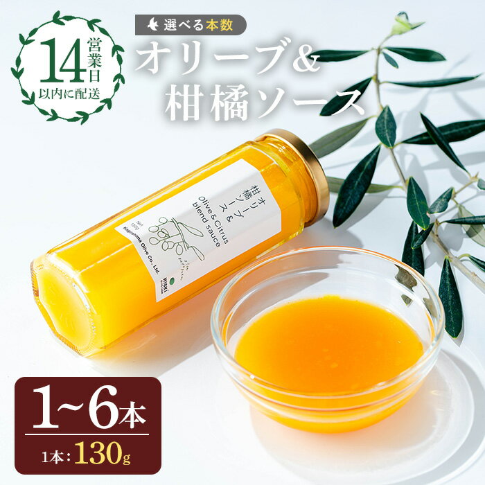 【ふるさと納税】＜本数選べる＞オリーブ&柑橘ソース (130g×1～6本) オリーブ セット 詰め合わせ 詰合せ 調味料 箱入り ギフト 贈答 プレゼント 柑橘 ソース ジュース 5000円 以下【鹿児島オリーブ】
