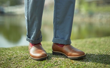 メンズ 本革 紳士靴 大和スリッポン KOTOKA（コトカ）古都 奈良 No.KTO-7770カフェ 24.5cm