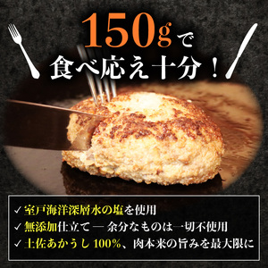 【ホテルシェフ監修】 高知県 室戸市 土佐あかうし 100％ ハンバーグ 150g×2個 幻の和牛 赤身旨味 冷凍 湯煎調理 ギフト 贈答 BBQ