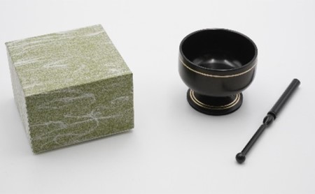 【高岡銅器】末広りん　ブラック