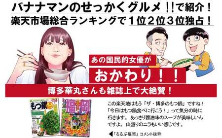 楽天地　元祖もつ鍋セット　３～４人用 3A3