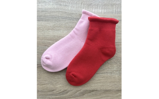ふわもち鯛焼き靴下x2足組(レッド、ピンク)【1657281】