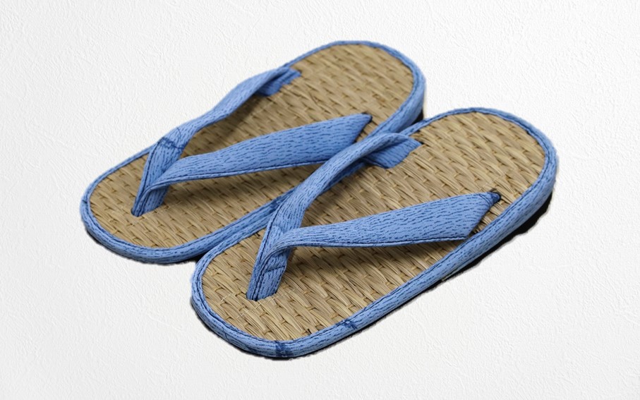 呉服屋さんの七島イ雪駄（男性用フリーサイズ）・通