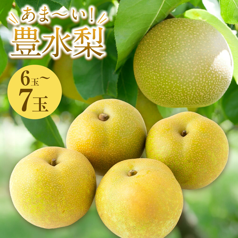 【ふるさと納税】【先行予約】しゅうたの畑 あまーい♪ 豊水梨 6玉から7玉 【2026年8月下旬より順次発送予定】 梨 なし ナシ 豊水 ほうすい フルーツ 果実 果物 常温 送料無料 福岡県 うきは市