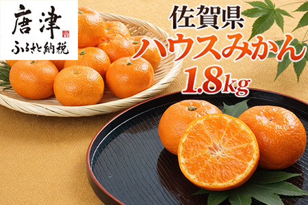 『先行予約』【令和8年7月上旬より順次発送】【全国出荷量1位】佐賀県ハウスみかん 1.8kg 高級甘熟みかん 果物フルーツ 柑橘