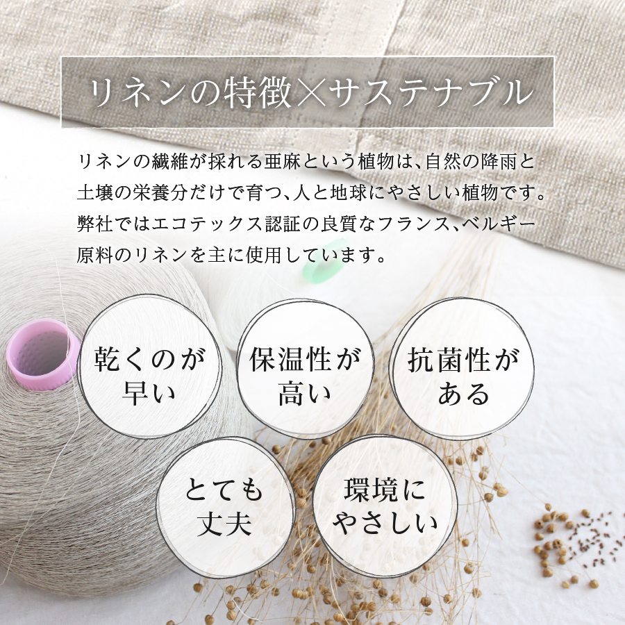 自然素材100％ 高品質 リネン 藍染 シーツ＆掛け布団カバーセット【ダブル】