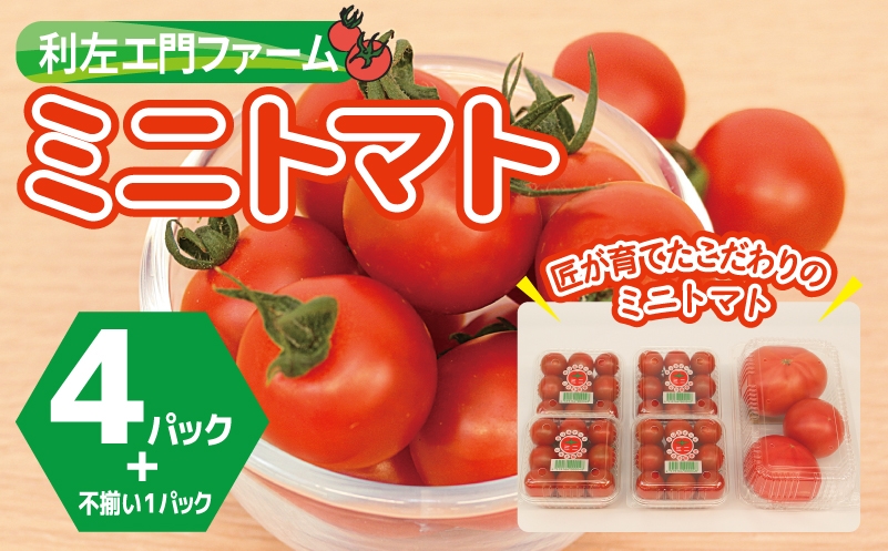 
                  【スピード発送】泉州産 新鮮ミニトマト 4パック+不揃いトマト1パック【産地直送 とまと 泉州野菜 新鮮 やさい トマト みにとまと 甘い】
                