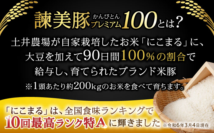 諫美豚プレミアム100 バラ肉 しゃぶしゃぶ用 500g（250g×2P） / 豚肉 ぶたにく バラ ばら 豚バラ しゃぶしゃぶ 小分け / 諫早市 / 株式会社土井農場 [AHAD074]