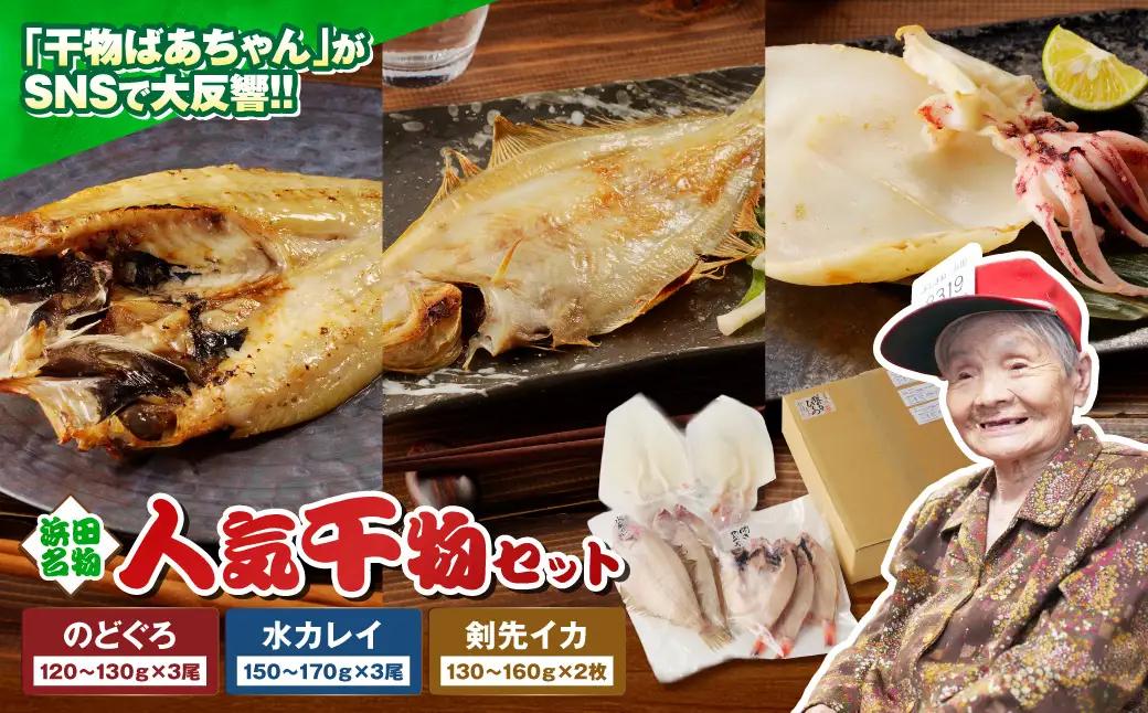 山陰浜田港水揚げされた人気干物セット 【025_0437】