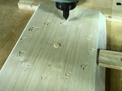 D36-07 一枚板時計（栗） JTK001-OGK