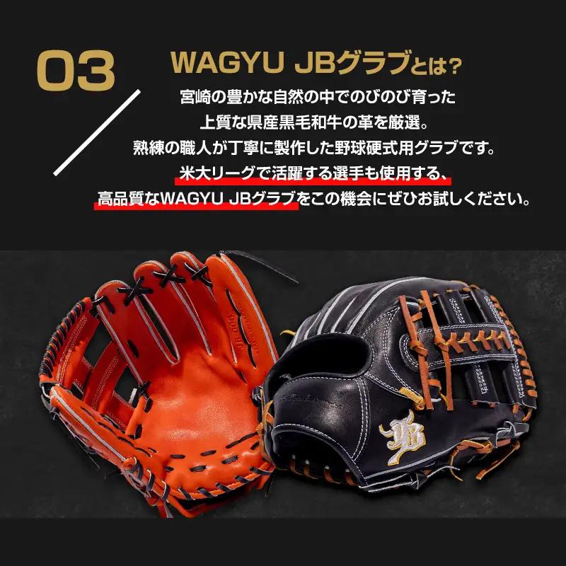 宮崎県産牛革使用 WAGYU JB硬式用オーダーグラブ