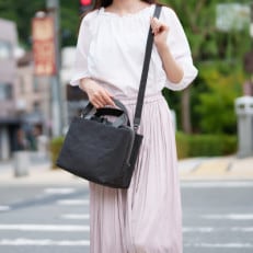 【豊岡鞄】TUTUMU tre mini boston bag(S4100)グレー