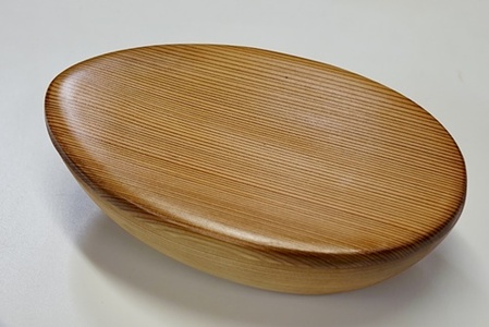 吉野杉 雫型 弁当箱／津田瑞苑 ボウル 木製 スギ ガラス ウッド コート コーティング 奈良県 宇陀市