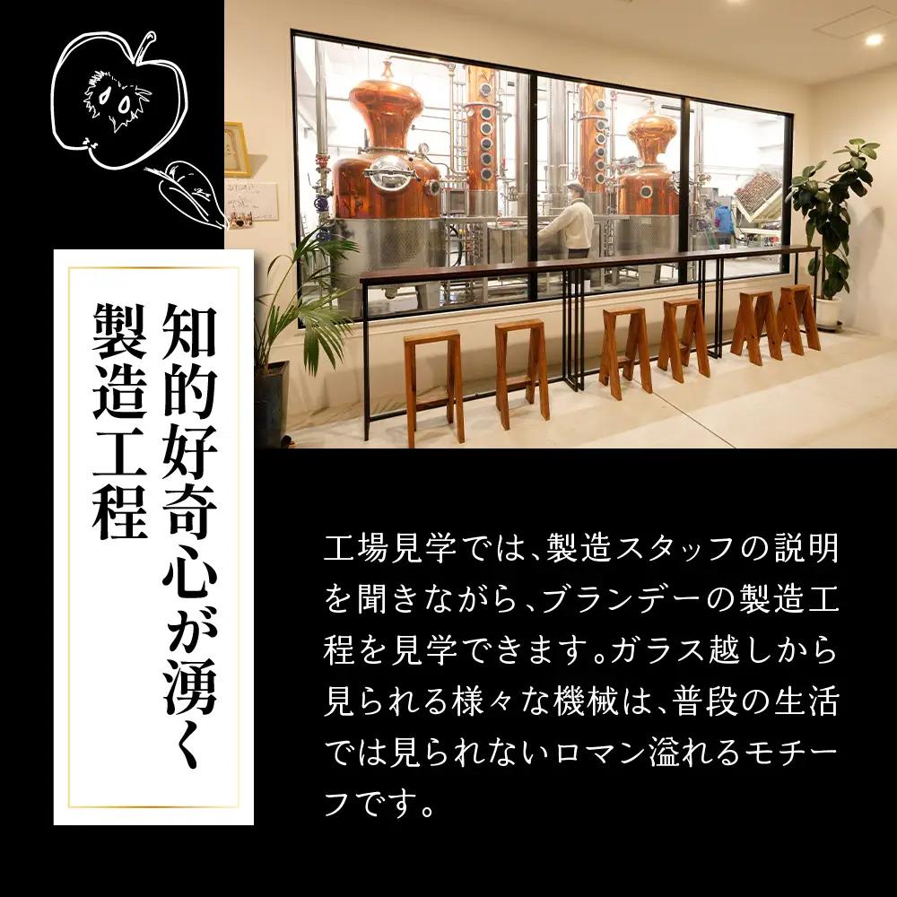 アップルブランデー 醸造所見学チケット 1名様分 《モホドリ蒸溜研究所》 【試飲・お土産付】 ツアー りんご 酒  工場見学 体験 旅行 チケット 観光 青森県五所川原市
