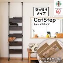 【ふるさと納税】キャットタワー 突っ張り 木製 キャットステップ ウォールナット 猫 ねこ ネコ キャットウォーク キャットステップ キャットロード 突っ張り 壁 壁面 おしゃれ 省スペース CATS-68 アイリスオーヤマ | 犬 猫 ペット用品