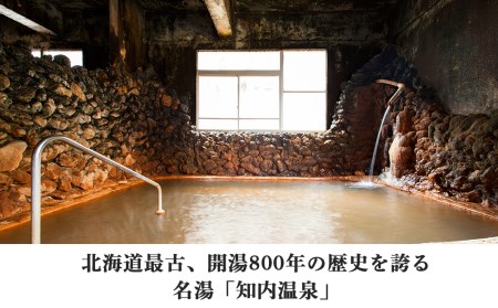 湯守の湯 5包(1箱) 入浴剤 温泉 個包装 ギフト プチギフト 自宅用 北海道の名湯 北海道最古の温泉 【知内温泉 ユートピア 和楽園】