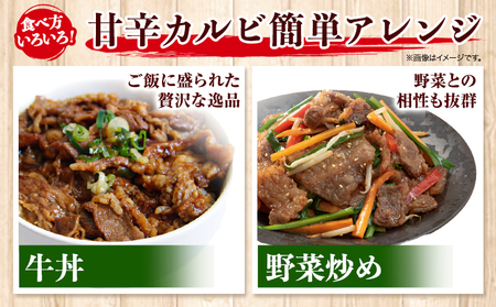 牛肉 牛 肉料理 和牛 焼肉 肉 牛丼 カルビー 小分け 便利 博多和牛 甘辛カルビ 250g × 5パック 1.25kg《30日以内に出荷予定(土日祝除く)》清柳食産  冷凍  