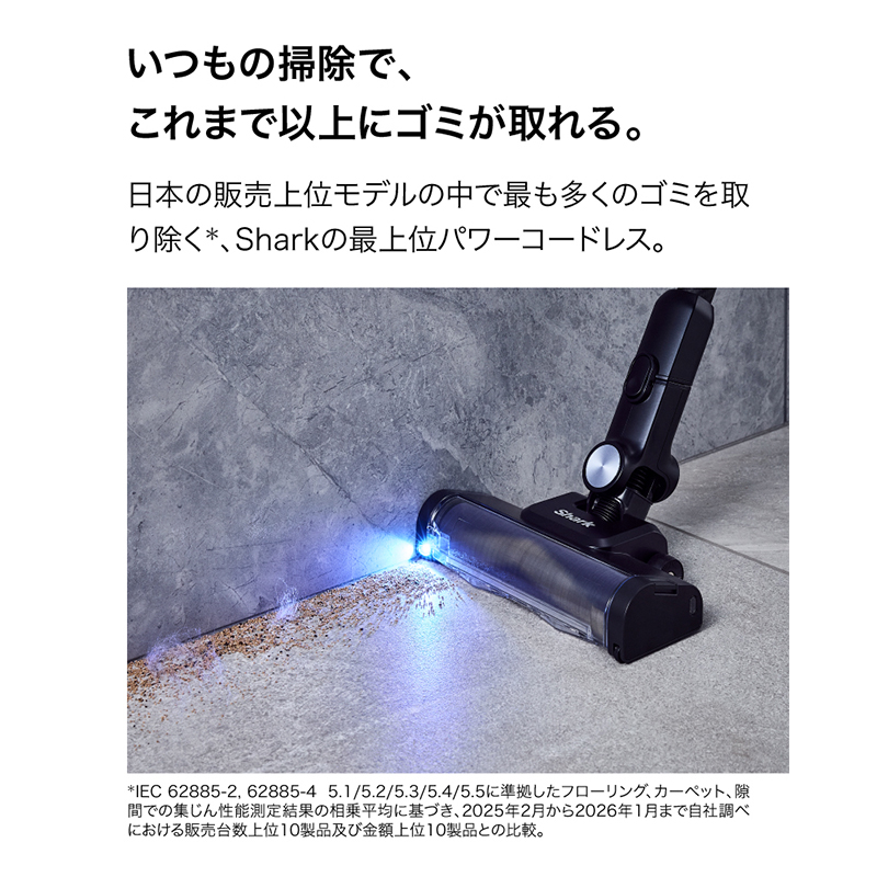 Shark PowerClean 360 PRO コードレススティッククリーナー ミッドナイトブラック IW5271JBK【289004-1】