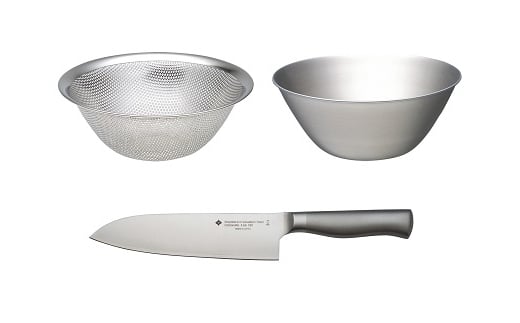 キッチンナイフ18cm & ボウル・パンチング19cm FC025125