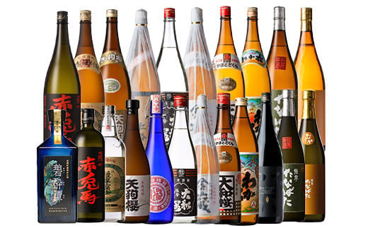 焼酎12種を飲み比べ！いちき串木野の7蔵詰め合わせ(合計33本) 鹿児島 鹿児島特産 酒 焼酎 芋焼酎 だいやめ 赤兎馬 碧酔譚 飲み比べ セット【林酒店】【E-139H】