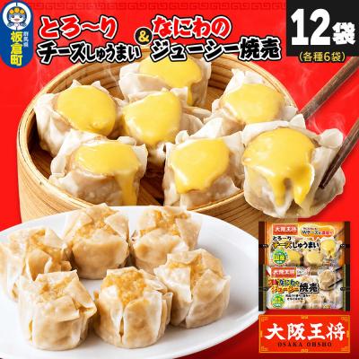 ふるさと納税 板倉町 大阪王将焼売堪能セット6個入り2種12袋セット(なにわ・チーズ各6袋)|13_nnb-121201